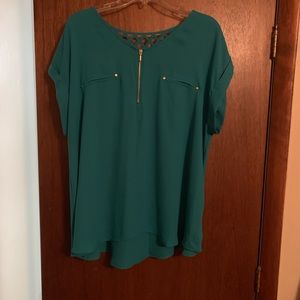 Teal shirt